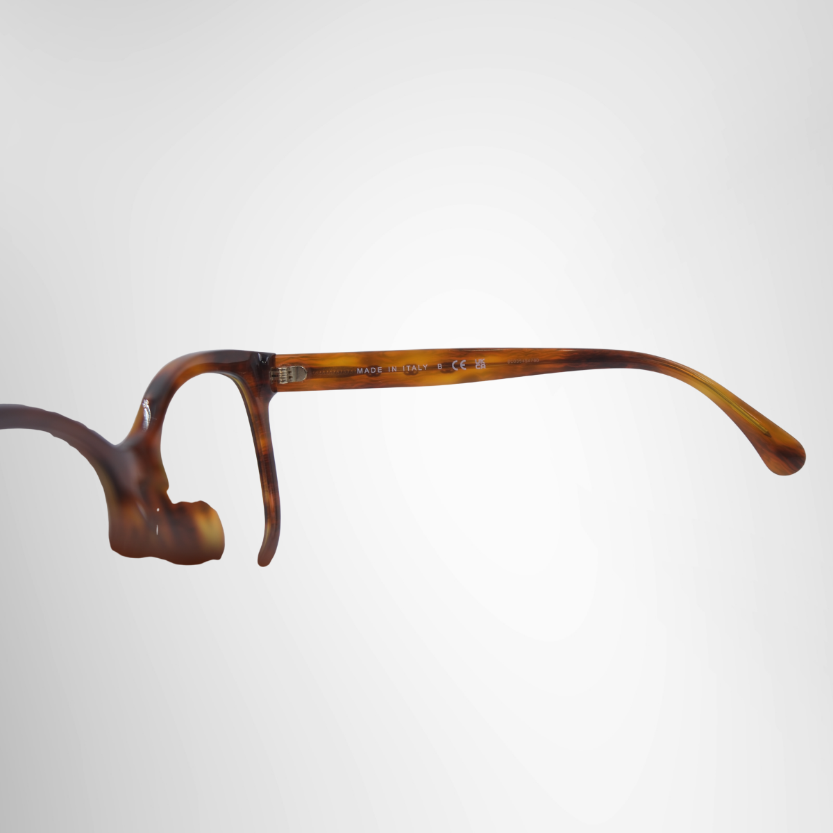 Chanel Dark Tortoise Butterfly Prescription Glasses – Pre-Owned Luxury Brand Eyewear – Antonio & Co  Right Interior View