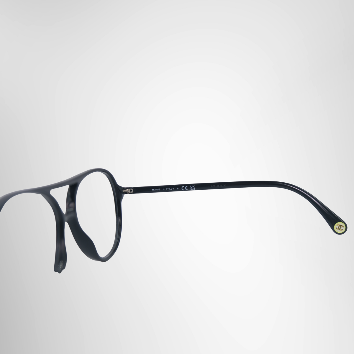 Chanel Pilot Prescription Glasses – Pre-Owned Luxury Brand Eyewear – Antonio & Co Right Interior View