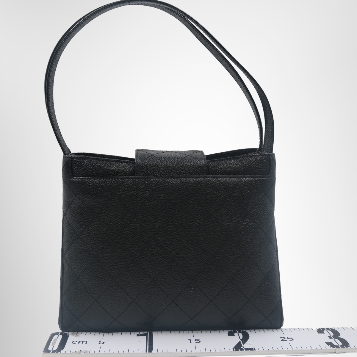 Chanel Bicolore Caviar Leather Tote Bag – Pre-Owned Luxury Bag – Antonio & Co Back View