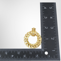 Chanel Vintage Gold-Plated CC Knocker Earrings – Pre-Owned Luxury Accessories – Antonio & Co Measurement View