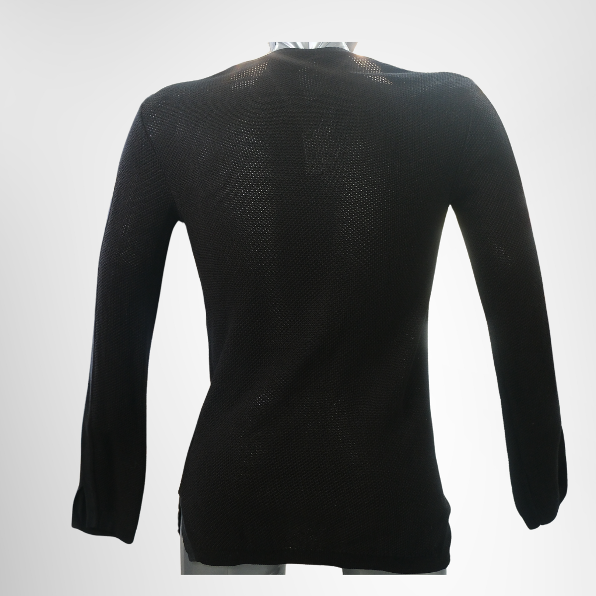 Chanel Zip Knit Cardigan – Pre-Owned Luxury Brand Apparel – Antonio & Co Back View