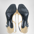 Chanel Vintage Two-Tone Bow Slingback Heels – Pre-Owned Luxury Brand Shoes – Antonio & Co Soles View 