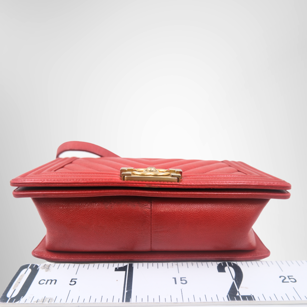 Chanel Chevron Boy Flap Bag – Pre-Owned Luxury Brand Bags – Antonio & Co Bottom VIew