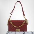 Chanel Chevron Boy Flap Bag – Pre-Owned Luxury Brand Bags – Antonio & Co Front VIew