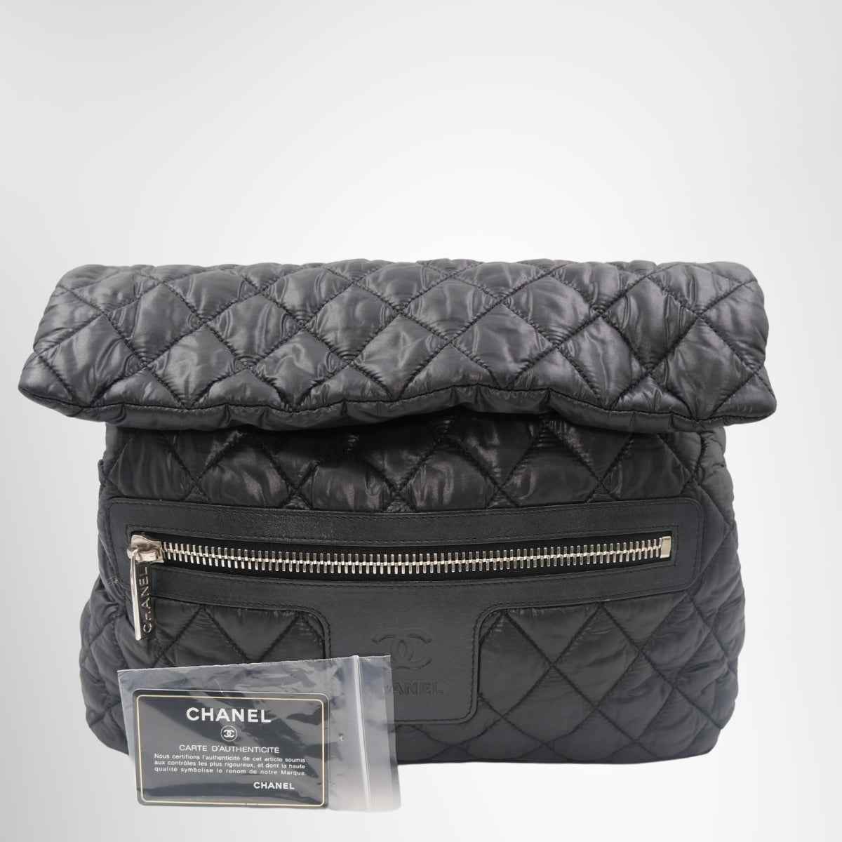 Chanel Coco Cocoon Quilted Flap Nylon Backpack