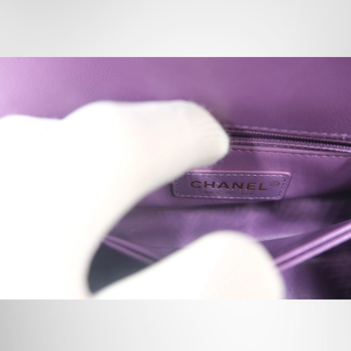 Chanel Coco Handle Bag – Pre-Owned Luxury Brand Bag Front – Antonio & Co Interior View 2