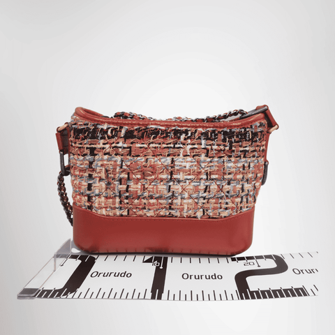 Chanel Gabrielle Tweed Red Shoulder Bag