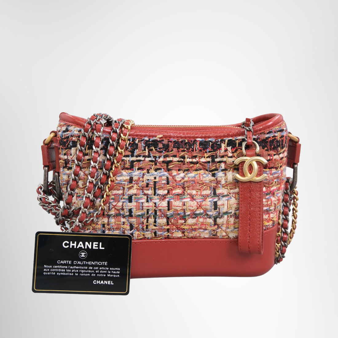 Gabriel Tweed Red Shoulder Bag