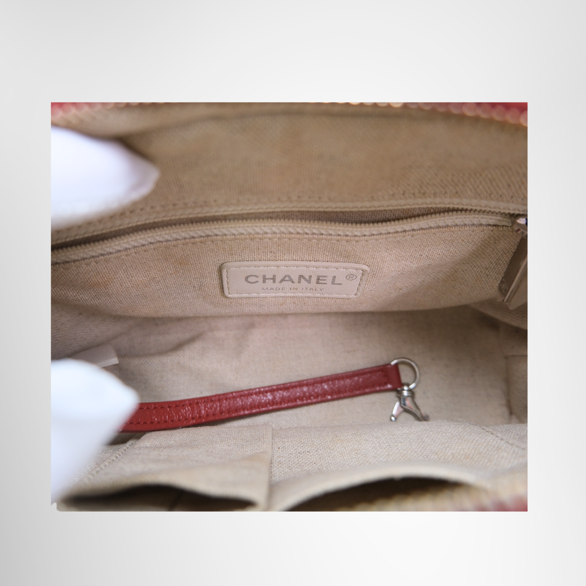 Chanel Gabrielle Tweed Red Shoulder Bag