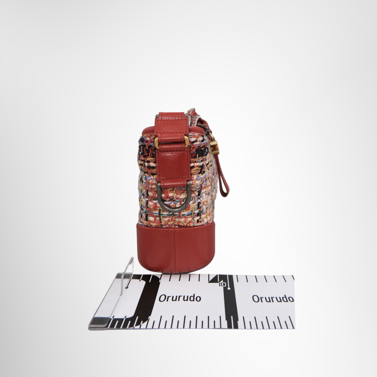 Chanel Gabrielle Tweed Red Shoulder Bag