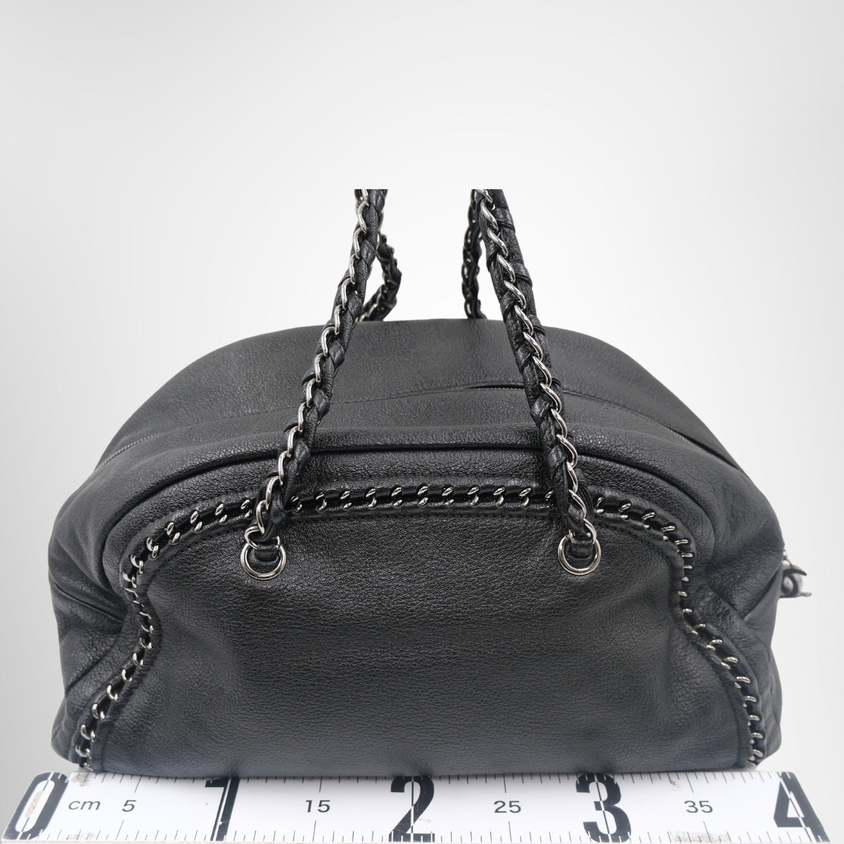 Chanel Luxe Ligne Bowler Bag – Pre-Owned Luxury Brand Bags – Antonio & Co Back View 