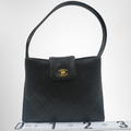 Chanel Bicolore Caviar Leather Tote Bag – Pre-Owned Luxury Bag – Antonio & Co Front View