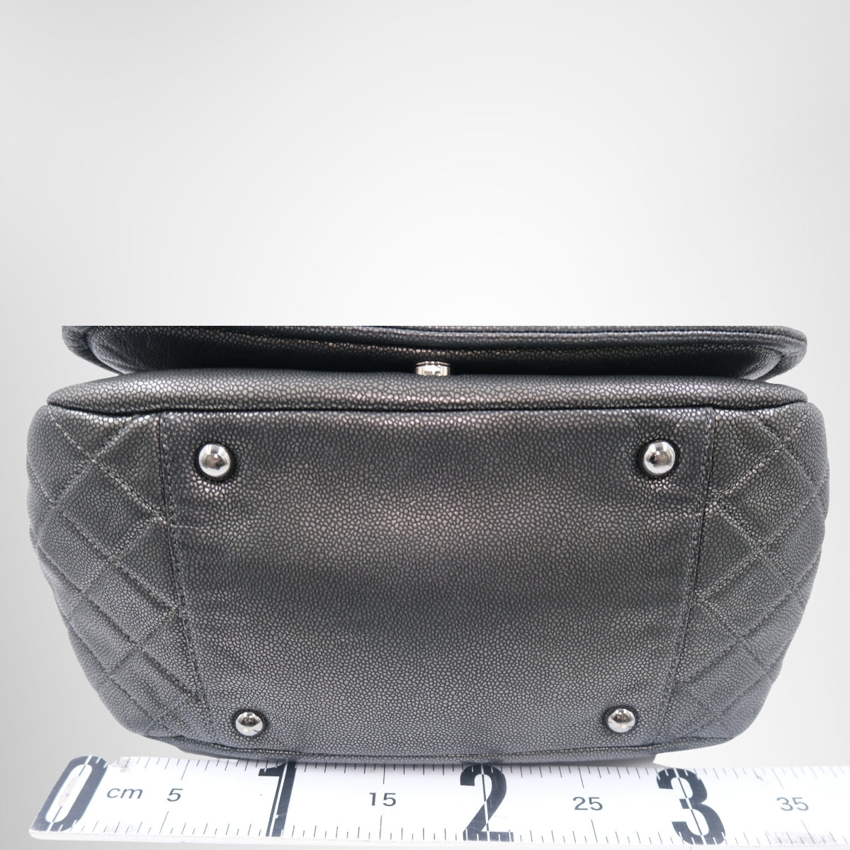 Chanel Timeless Accordion Flap Bag – Pre-Owned Luxury Brand Bags – Antonio & Co Bottom View 