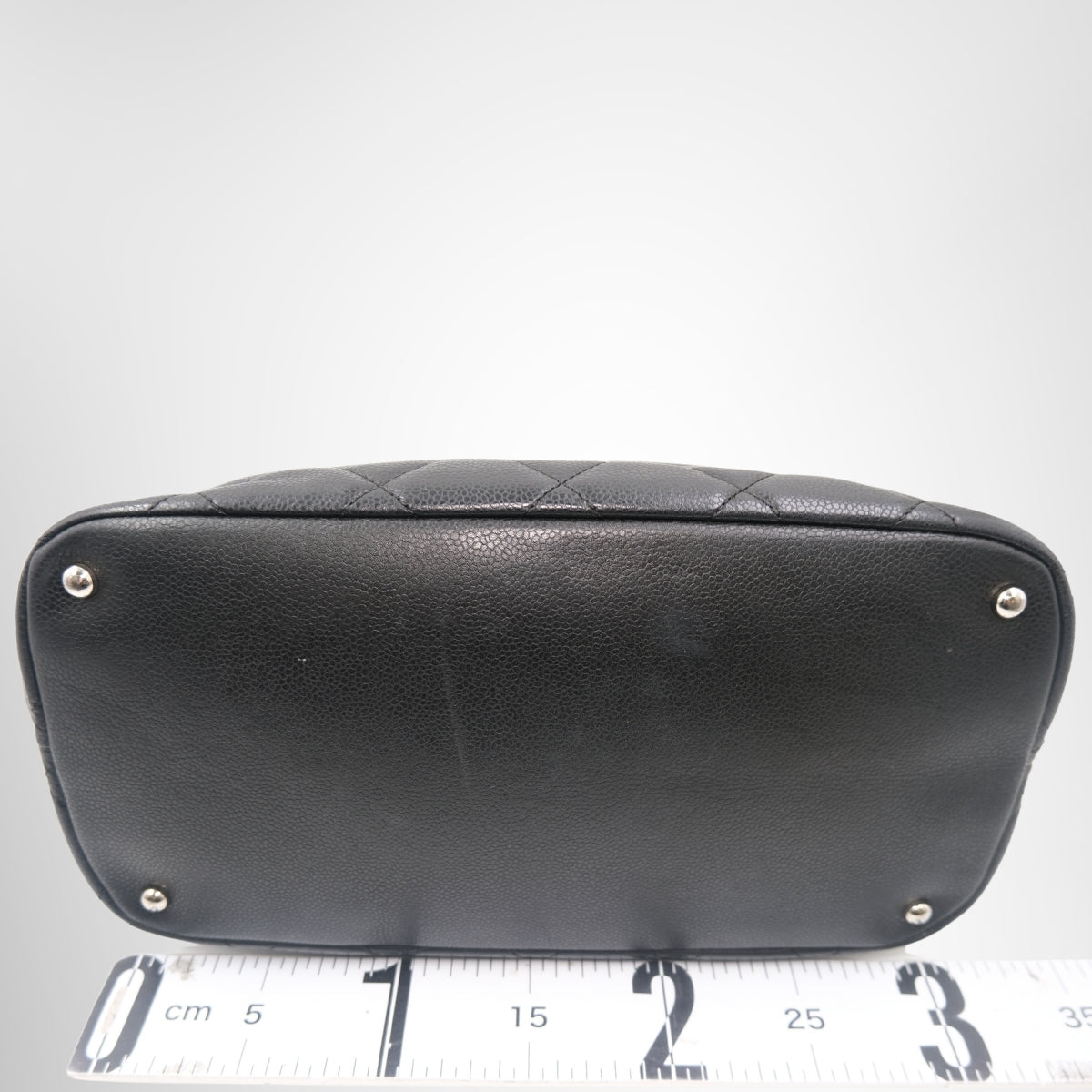Chanel Timeless CC Soft Quilted Shopping Tote – Pre-Owned Luxury Brand Bags – Antonio & Co Bottom View 
