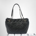 Chanel Timeless CC Soft Quilted Shopping Tote – Pre-Owned Luxury Brand Bags – Antonio & Co Front View 