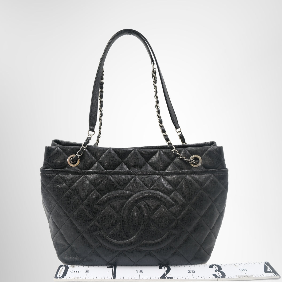 Chanel Timeless CC Soft Quilted Shopping Tote – Pre-Owned Luxury Brand Bags – Antonio & Co Front View 