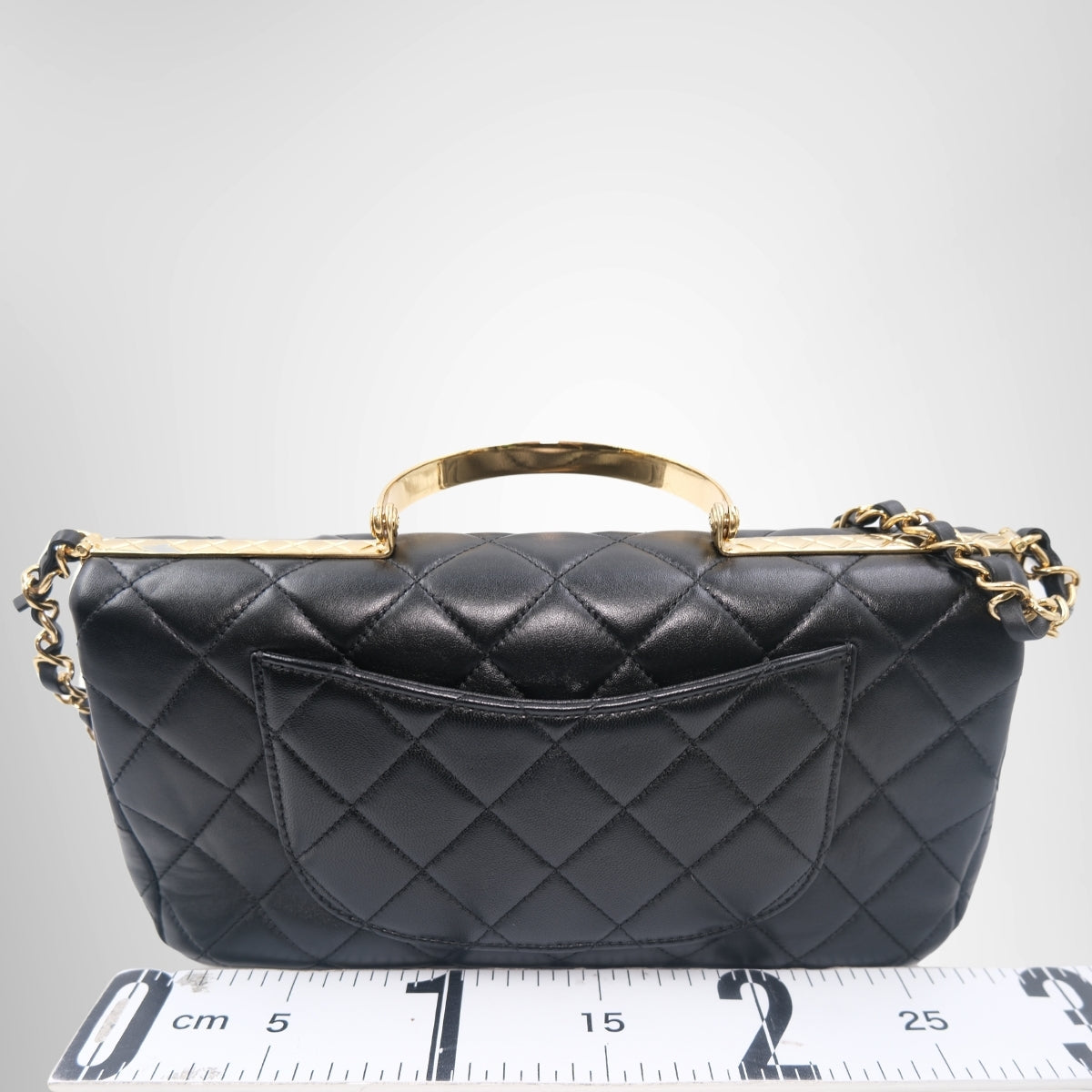 Chanel Top Handle Flap Bag – Pre-Owned Luxury Brand Bags – Antonio & Co Back VIew