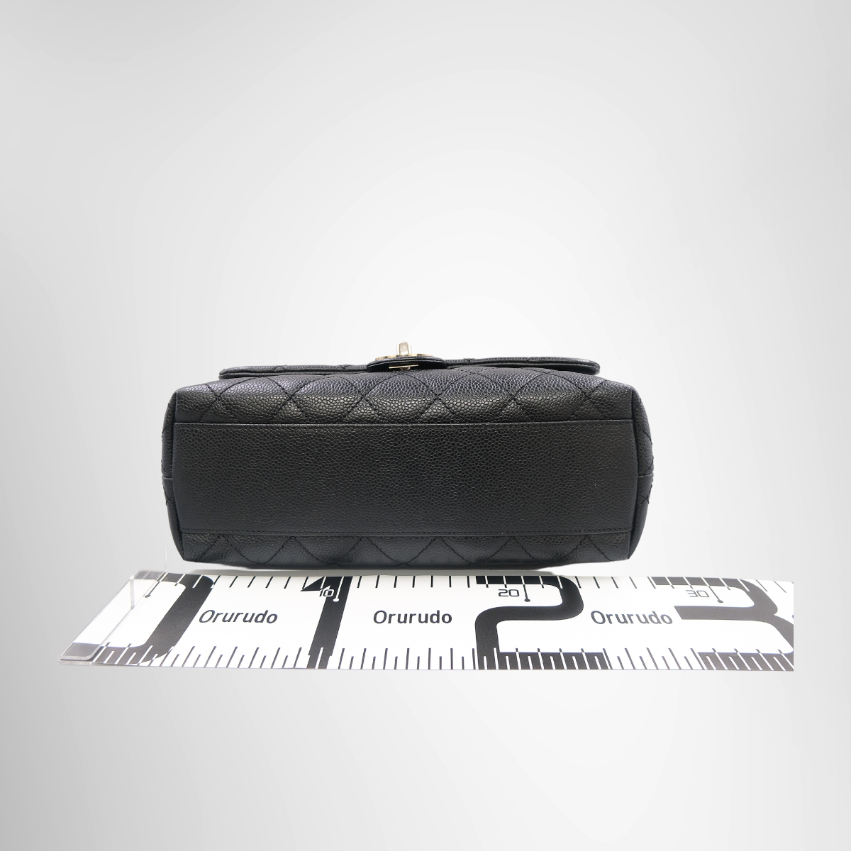 Chanel Vintage Top Handle Flap Bag Silver Hardware