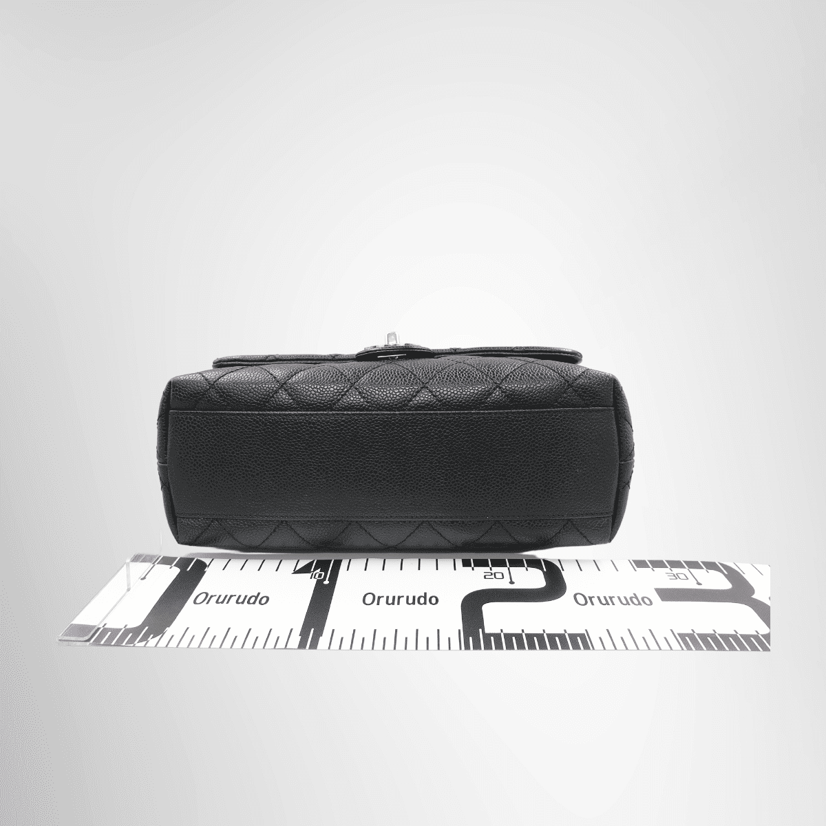 Chanel Vintage Top Handle Flap Bag Silver Hardware