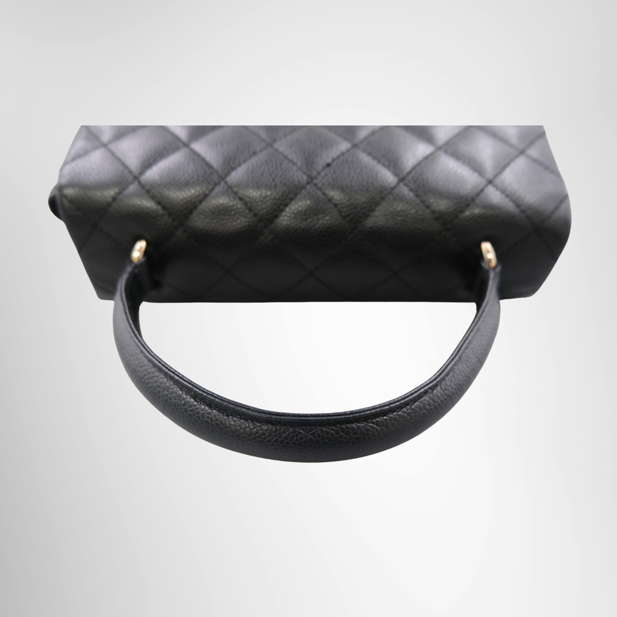 Chanel Vintage Top Handle Flap Bag Silver Hardware