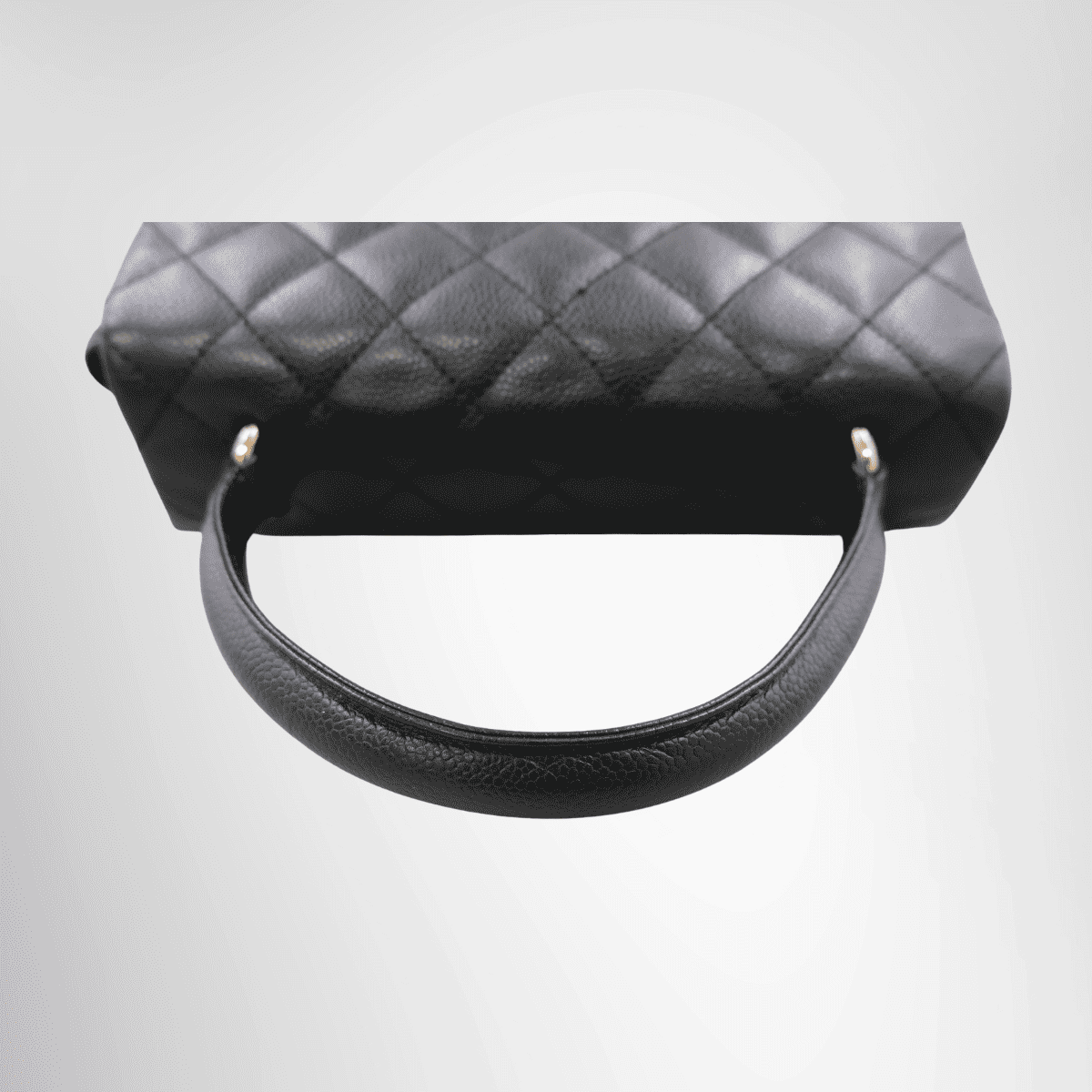Chanel Vintage Top Handle Flap Bag Silver Hardware