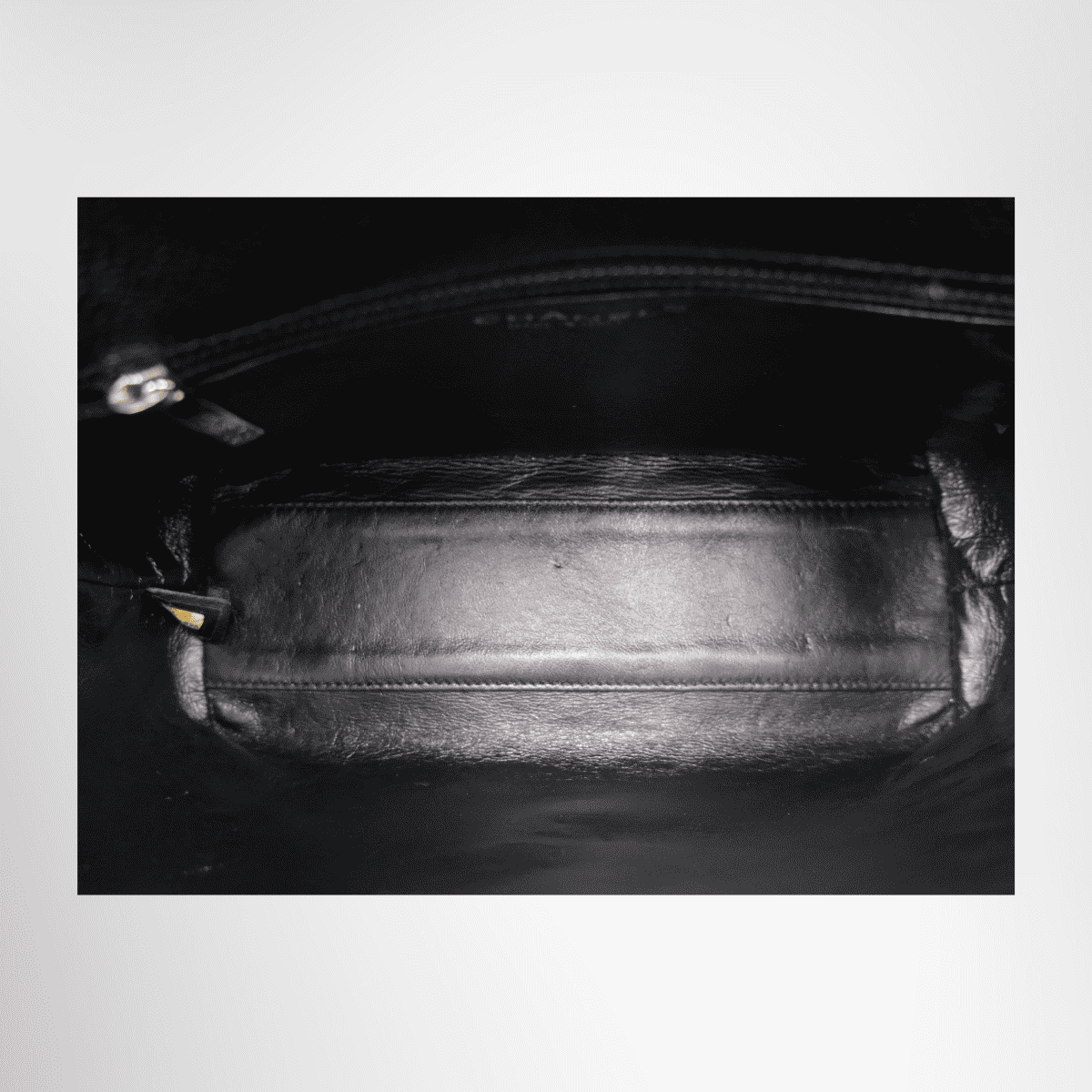 Chanel Vintage Top Handle Flap Bag Silver Hardware