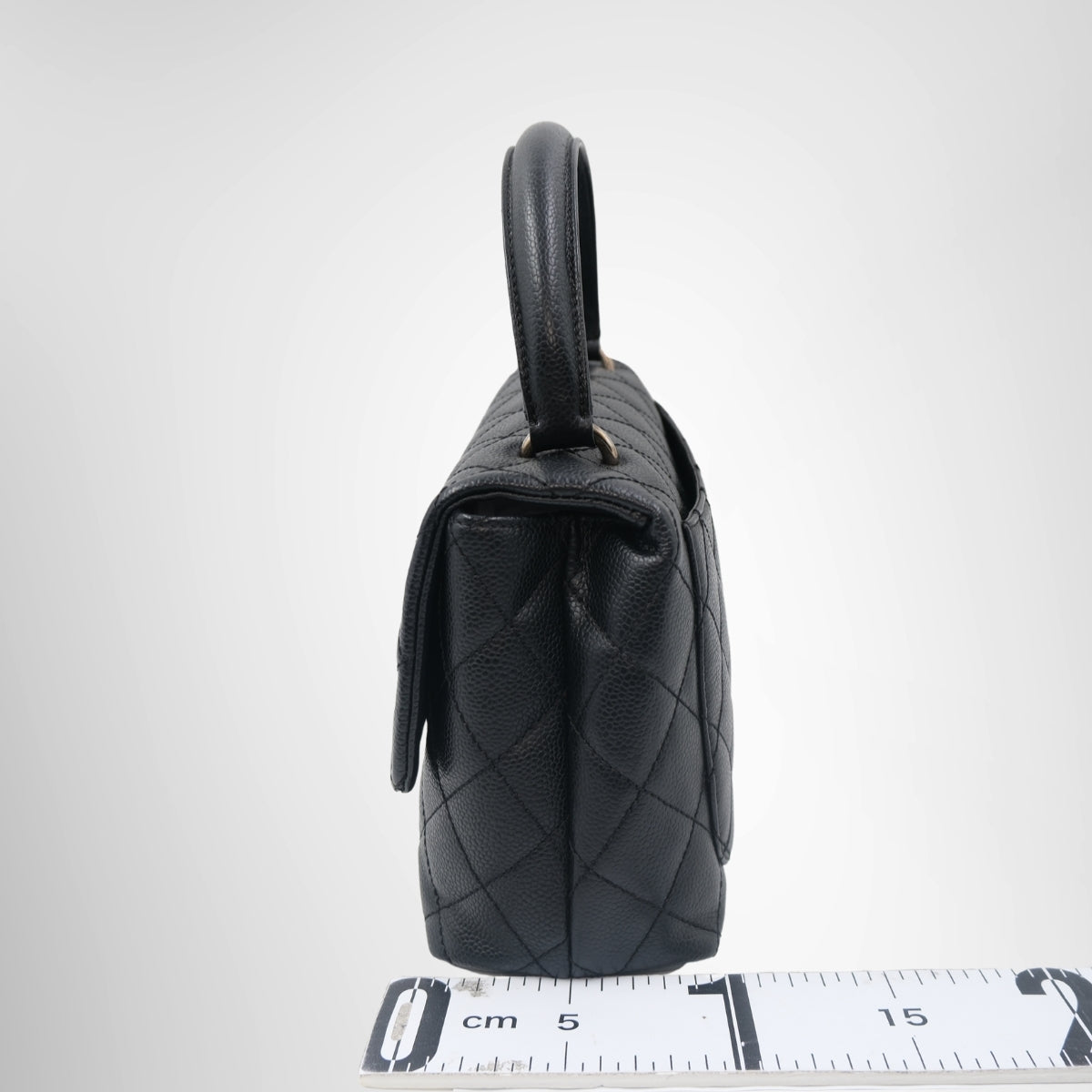 Top Handle Flap Bag – Pre-Owned Luxury Brand Bags – Antonio & Co Side View 