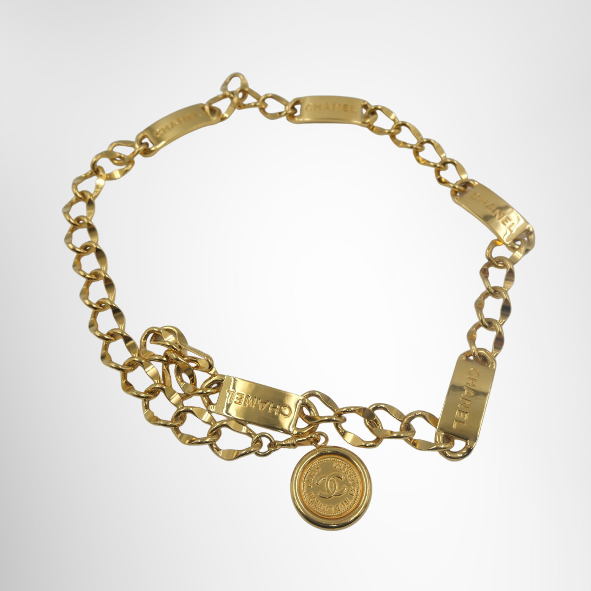 Chanel Vintage Chain Belt – Pre-Owned Luxury Brand Belt – Antonio & Co Front Page