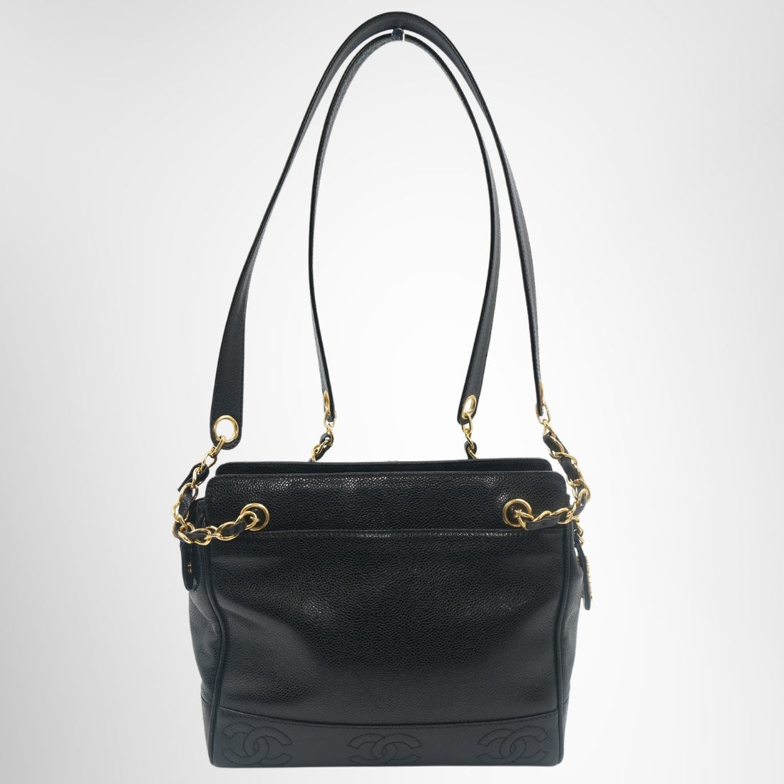 Chanel Vintage Triple CC Caviar Tote Bag – Pre-Owned Luxury Brand Bag – Antonio & Co Front Page