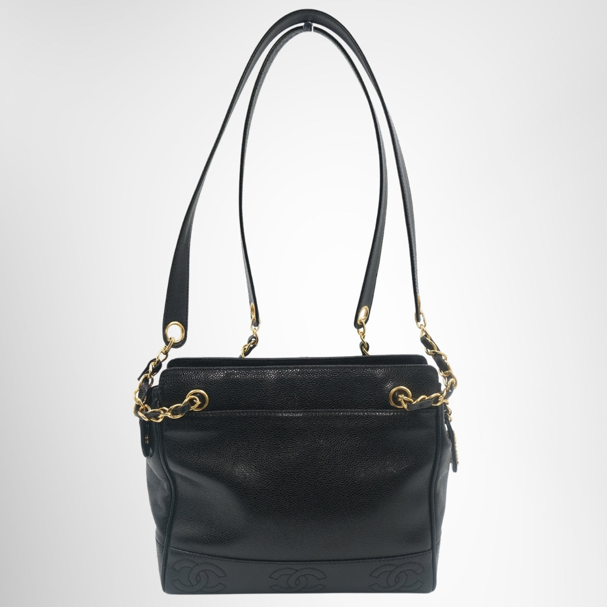Chanel Vintage Triple CC Caviar Tote Bag – Pre-Owned Luxury Brand Bag – Antonio & Co Front Page