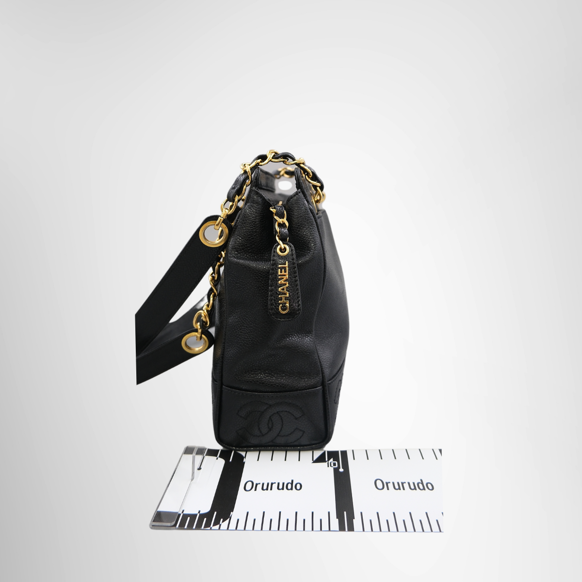 Vintage Triple CC Caviar Tote Bag