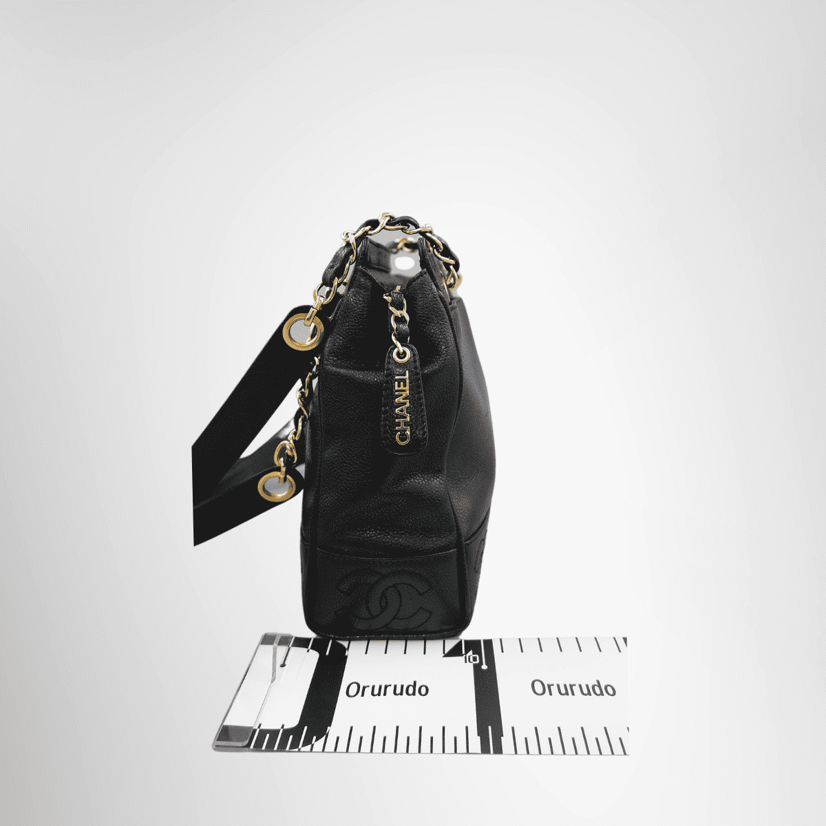 Chanel Vintage Triple CC Caviar Tote Bag