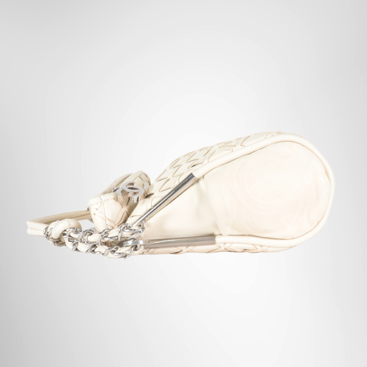 Chanel Lambskin Braided Chain Shoulder Bag – Ivory