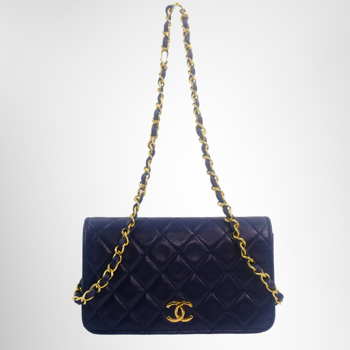 Matrasse Push Rock Chain Navy Lambskin