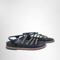 Chanel Black Sandals Size 35 – Pre-Owned Luxury Shoes – Antonio & Co – Side View 