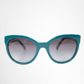 Chanel Preowned Luxury 5315 Green Cat Eye Sunglasses Front View - Antonio & Co.