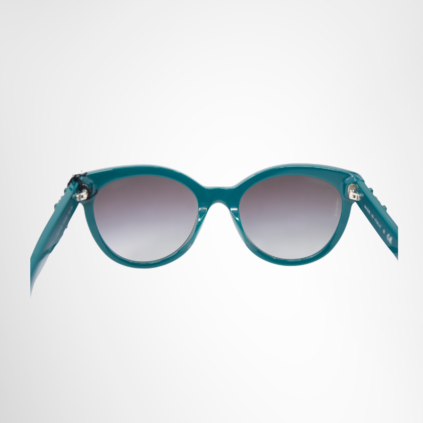 Chanel Preowned Luxury 5315 Green Cat Eye Sunglasses Inside View - Antonio & Co.