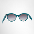 Chanel Preowned Luxury 5315 Green Cat Eye Sunglasses Inside View - Antonio & Co.