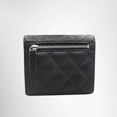 Chanel Classic Small Flap Wallet in Black Caviar Leather