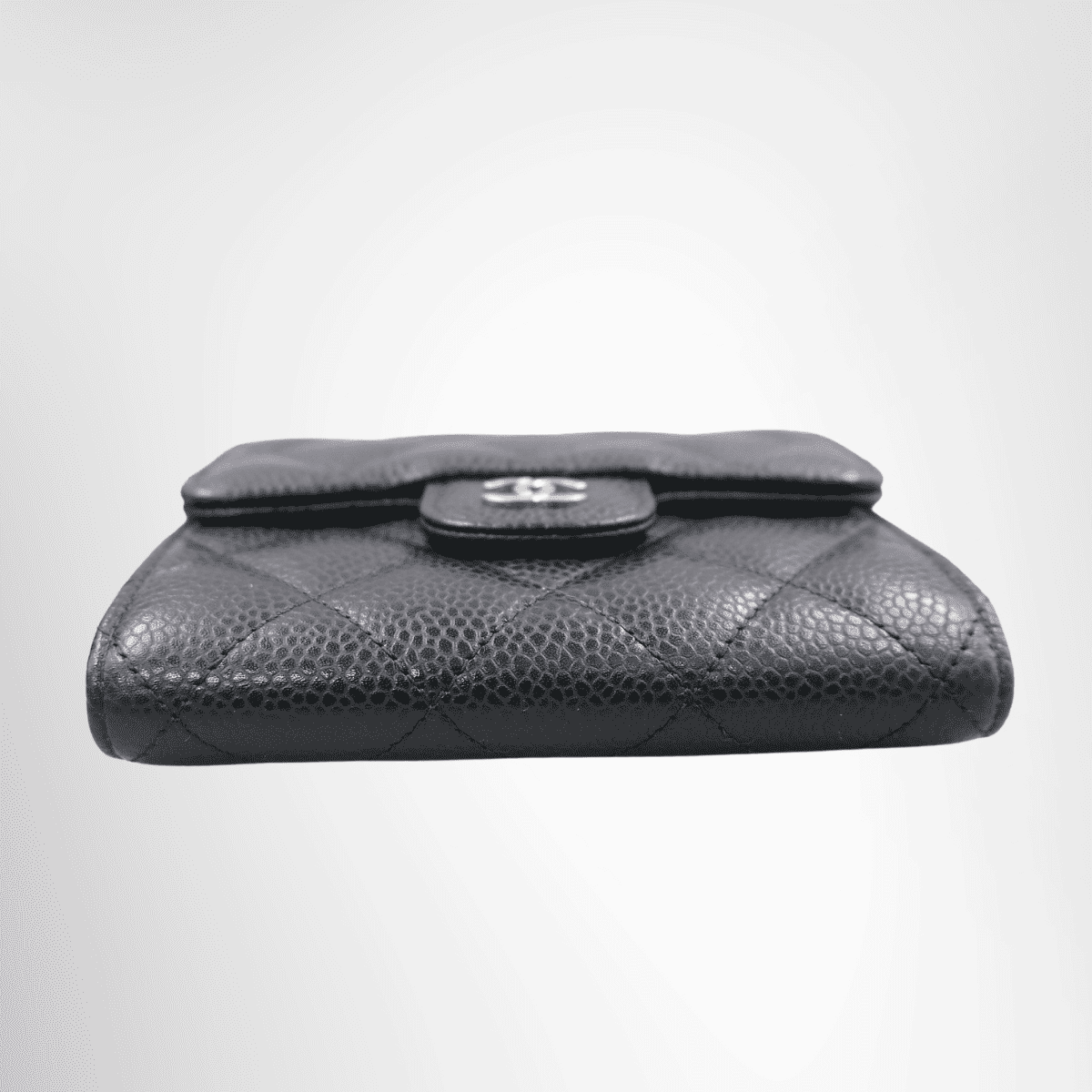 Chanel Classic Small Flap Wallet in Black Caviar Leather