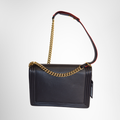 Chanel Preowned Luxury Bag Cube Embossed Boy Flap Bag Back View