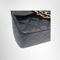 Chanel Preowned Luxury Bag Jumbo Classic Double Flap Bag in Quilted Lambskin Bottom View 2
