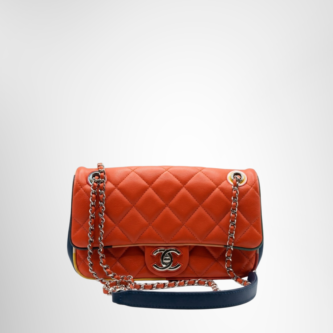 Chanel Preowned Luxury Bag Timeless Flap Small Front View