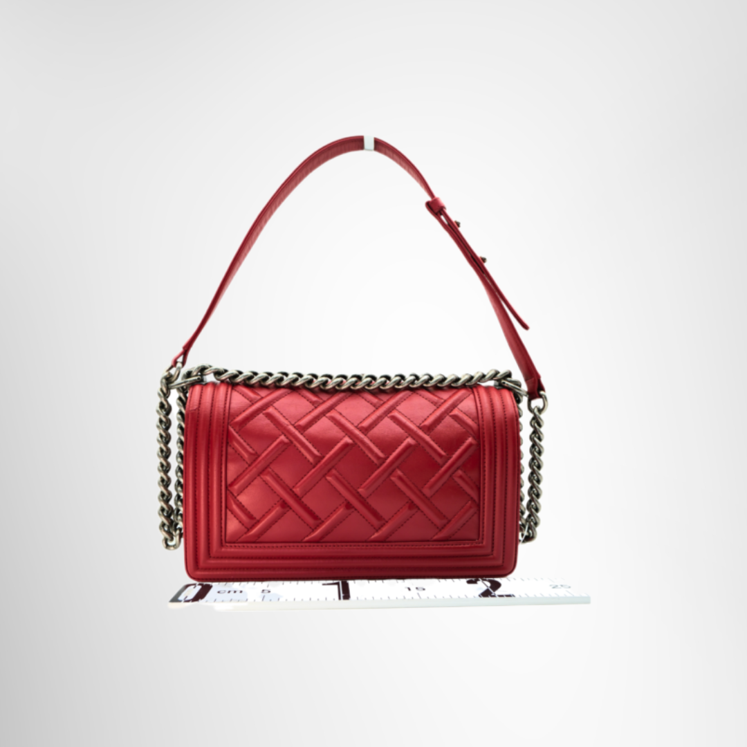Chanel Preowned Luxury Boy Bag Back View 1