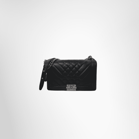 Chanel Preowned Luxury Boy Bag Front View 2