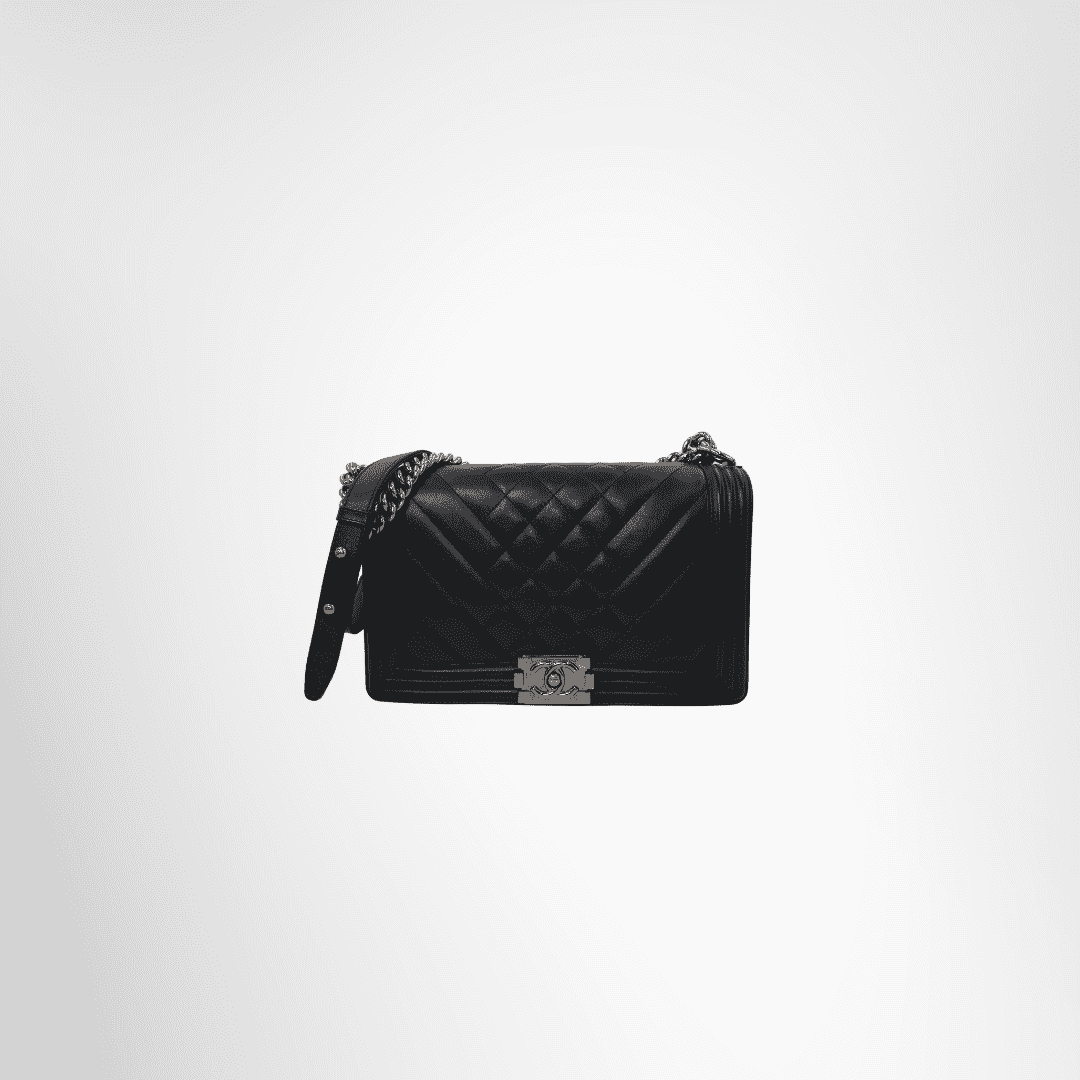 Chanel Preowned Luxury Boy Bag Front View 2