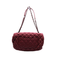 Chanel Preowned Luxury Classic Flap Bubble Quilted Bag Back View