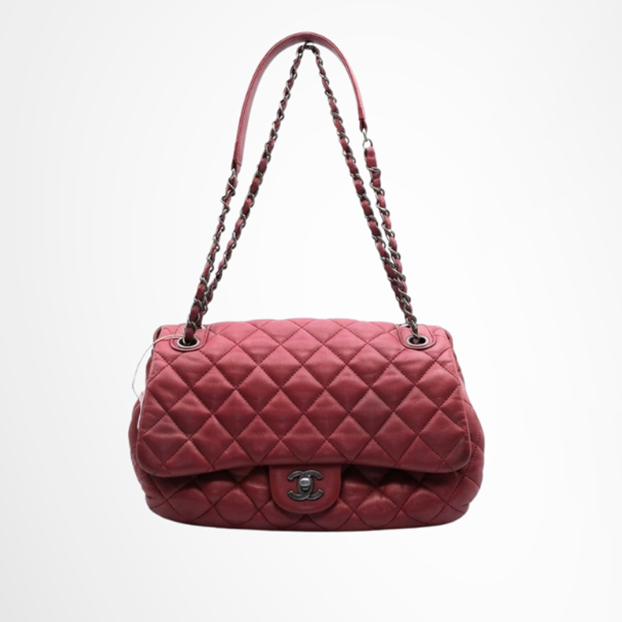 Chanel Preowned Luxury Classic Flap Bubble Quilted Bag Front Page