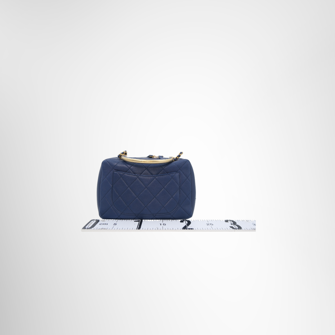 Chanel Preowned Luxury Coco Top Handle Bag Back View