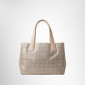 Chanel Preowned Luxury New Travel Line Tote MM Beige Bag Front Page - Antonio & Co.